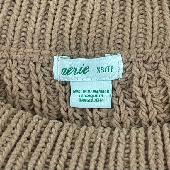 Aerie Sweater Ribbed Knit Oversized Slouchy Size XS - Picture 6 of 7